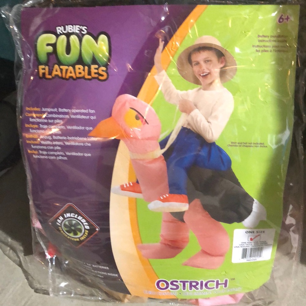 Child custome rubíes fun inflatable one size 6+